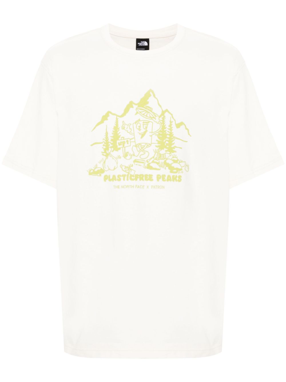 x T-shirt en coton Patron Nature