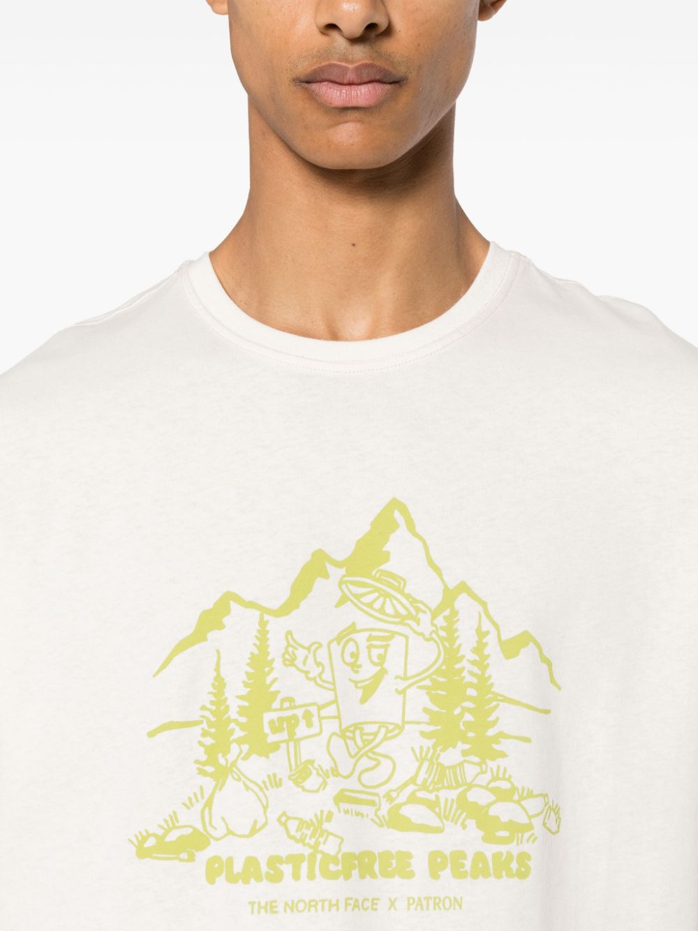 x T-shirt en coton Patron Nature