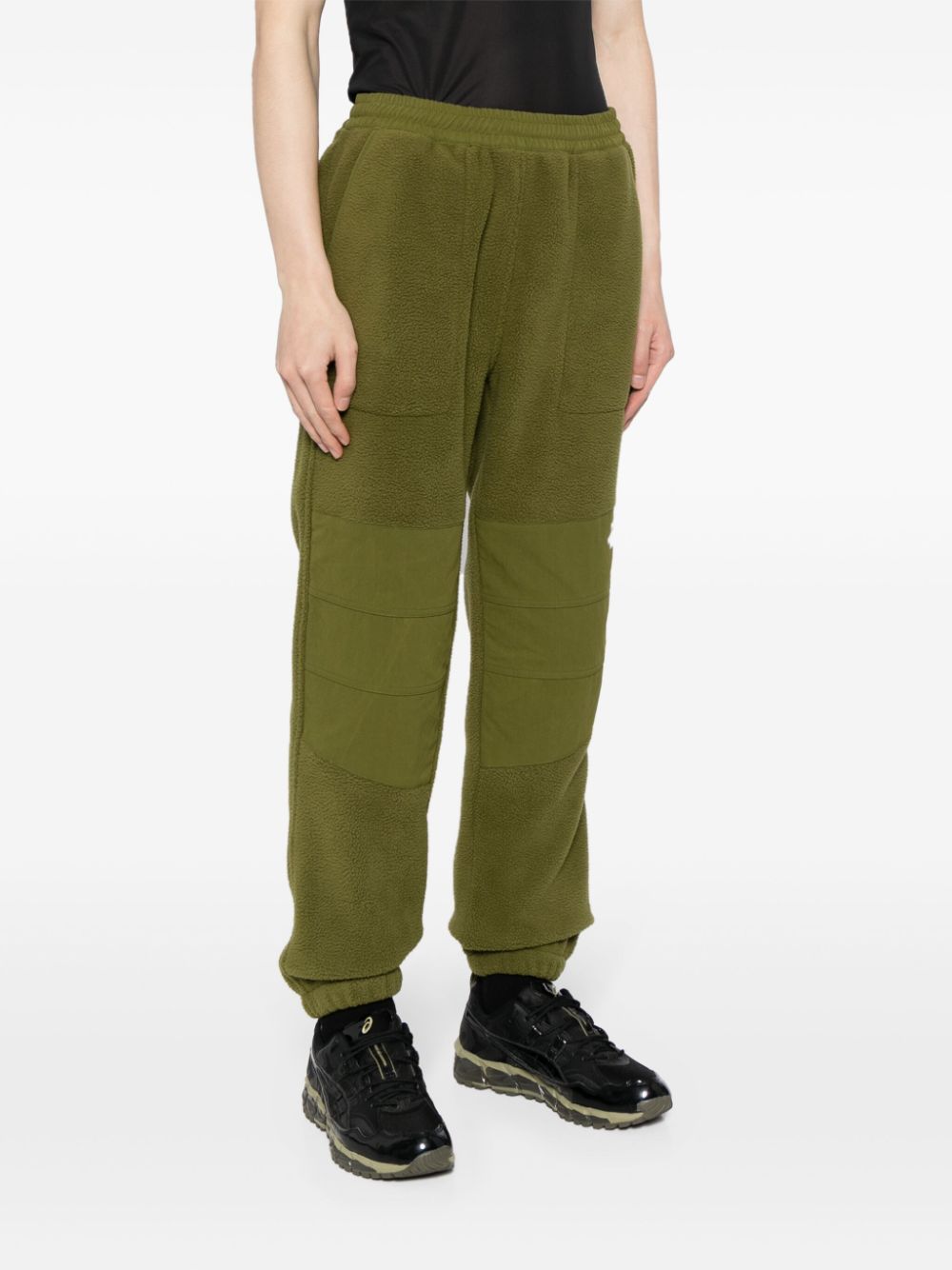pantalon à empiècement polaire avec logo brodé