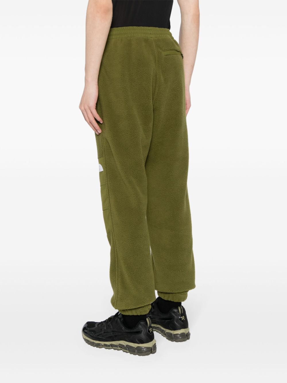 pantalon à empiècement polaire avec logo brodé