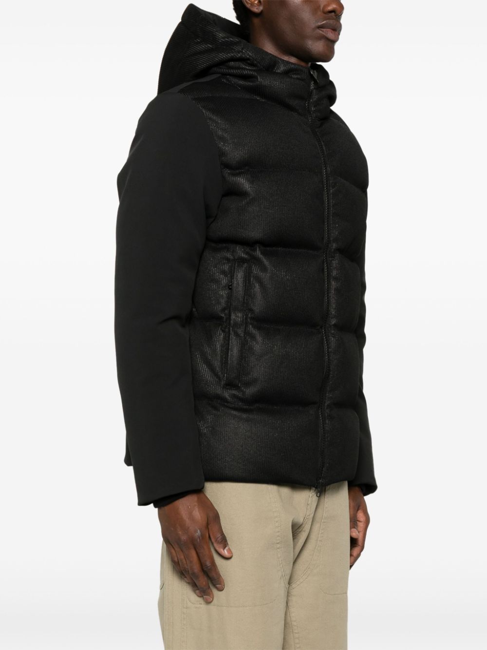 technical fisherman's down jacket