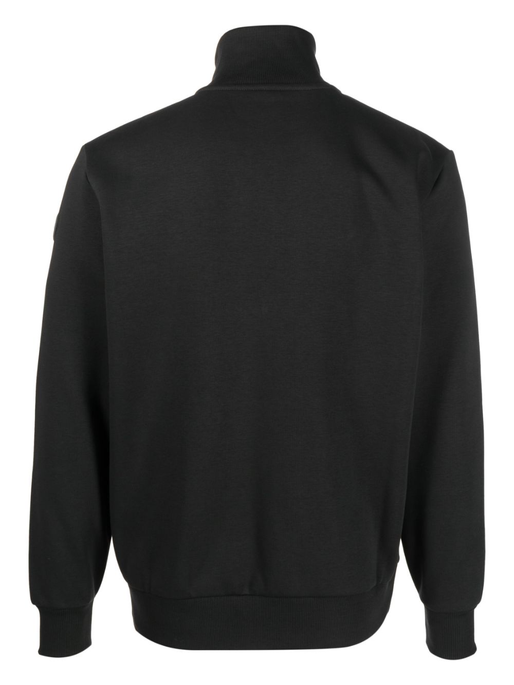 sweat-shirt zippé avec patch logo