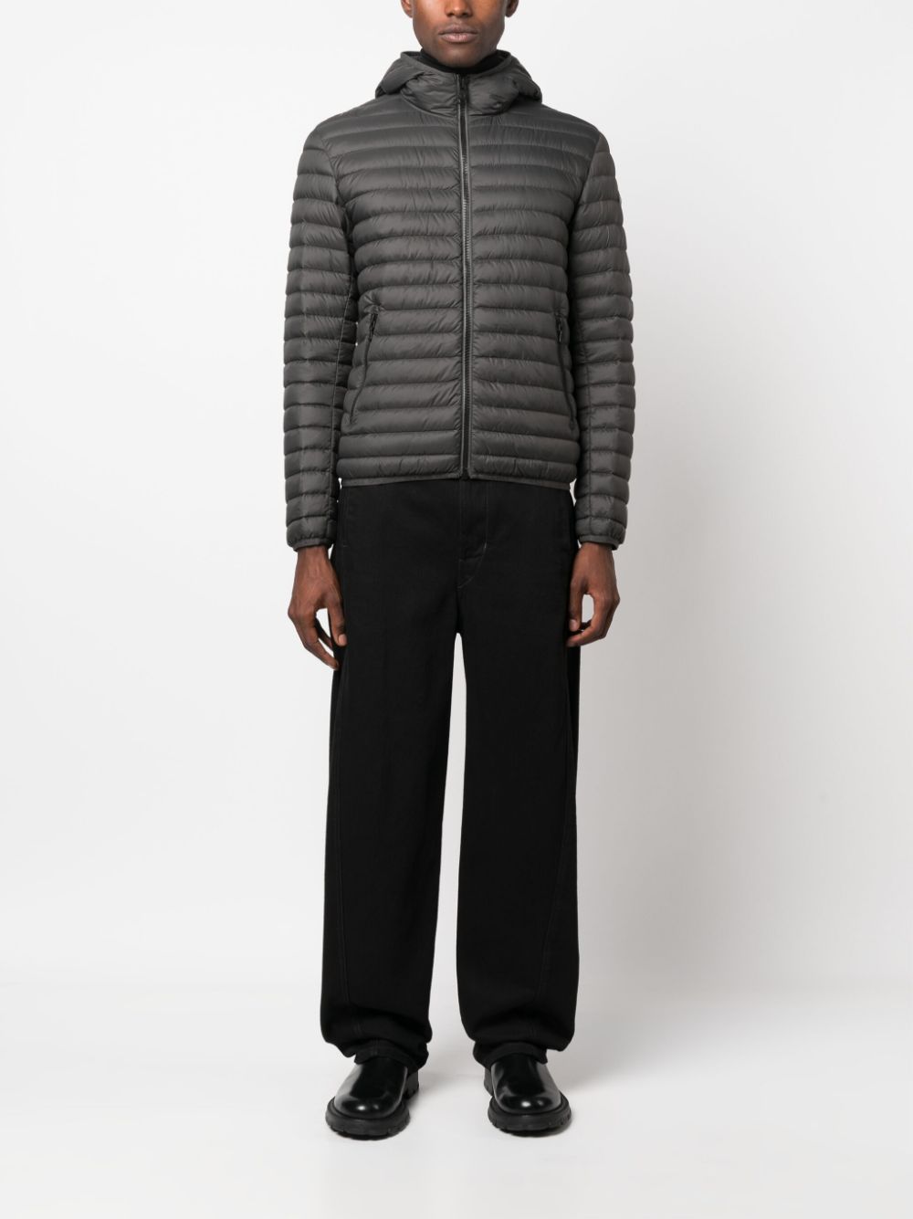 hooded down jacket