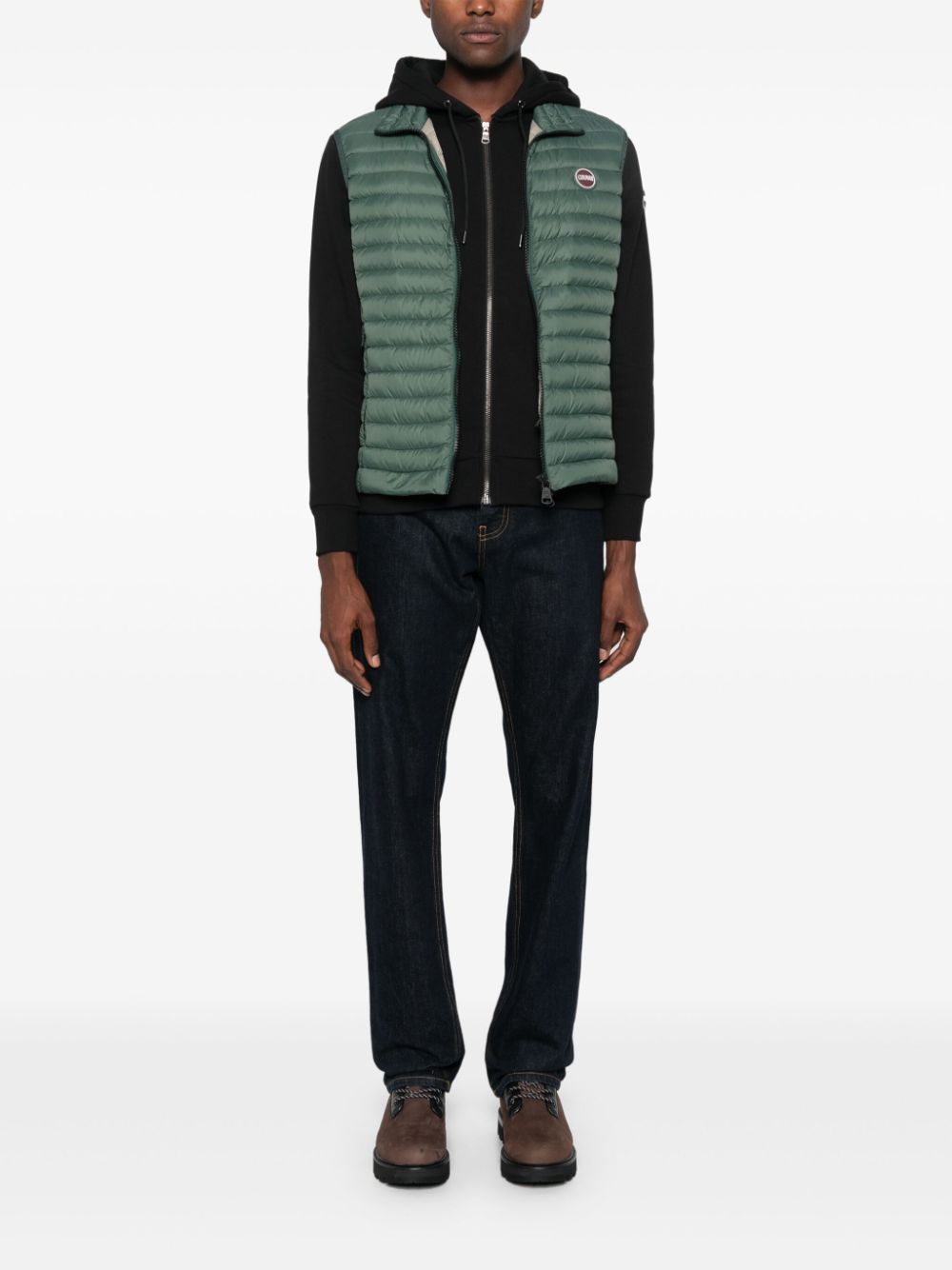 logo-appliqué zip-up hoodie