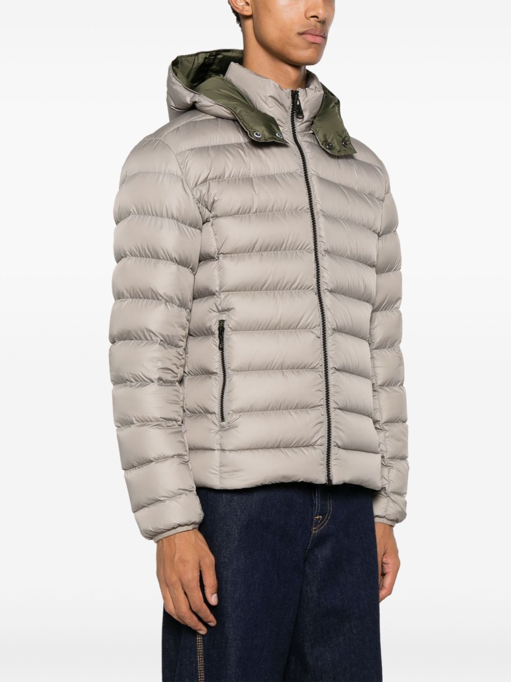logo-patch padded jacket
