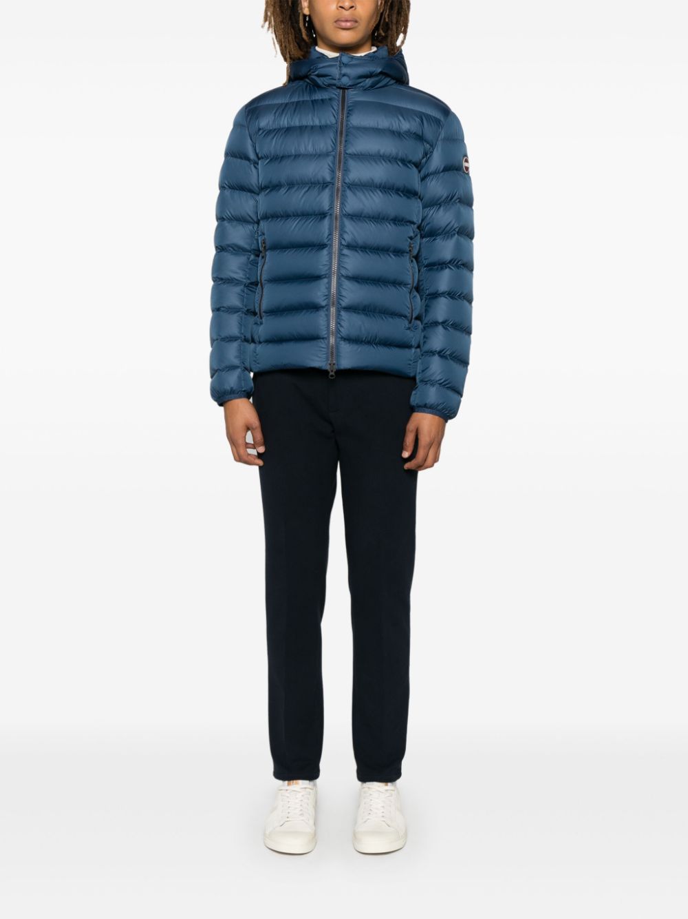 detachable-hood puffer jacket