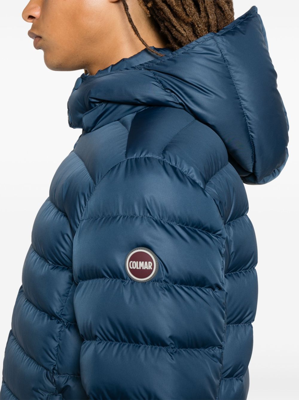 detachable-hood puffer jacket