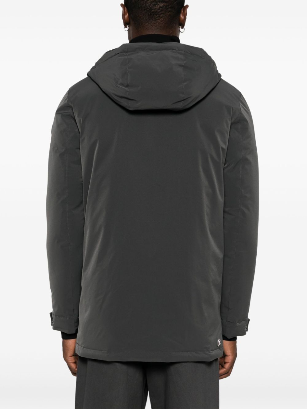 manteau avec logo en relief