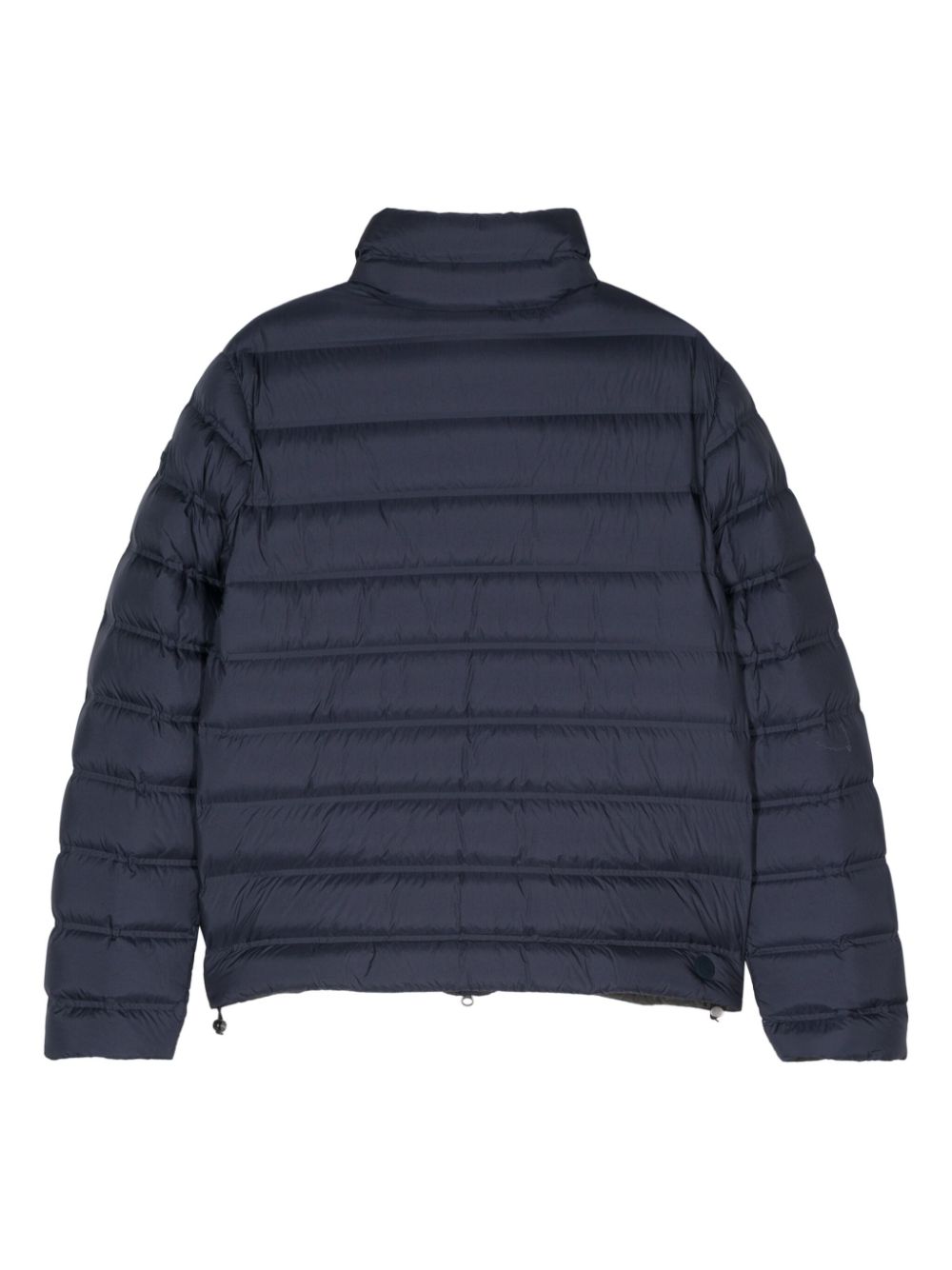 rubberised-logo puffer jacket