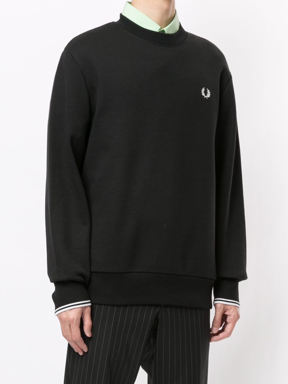 embroidered logo crew-neck sweatshirt