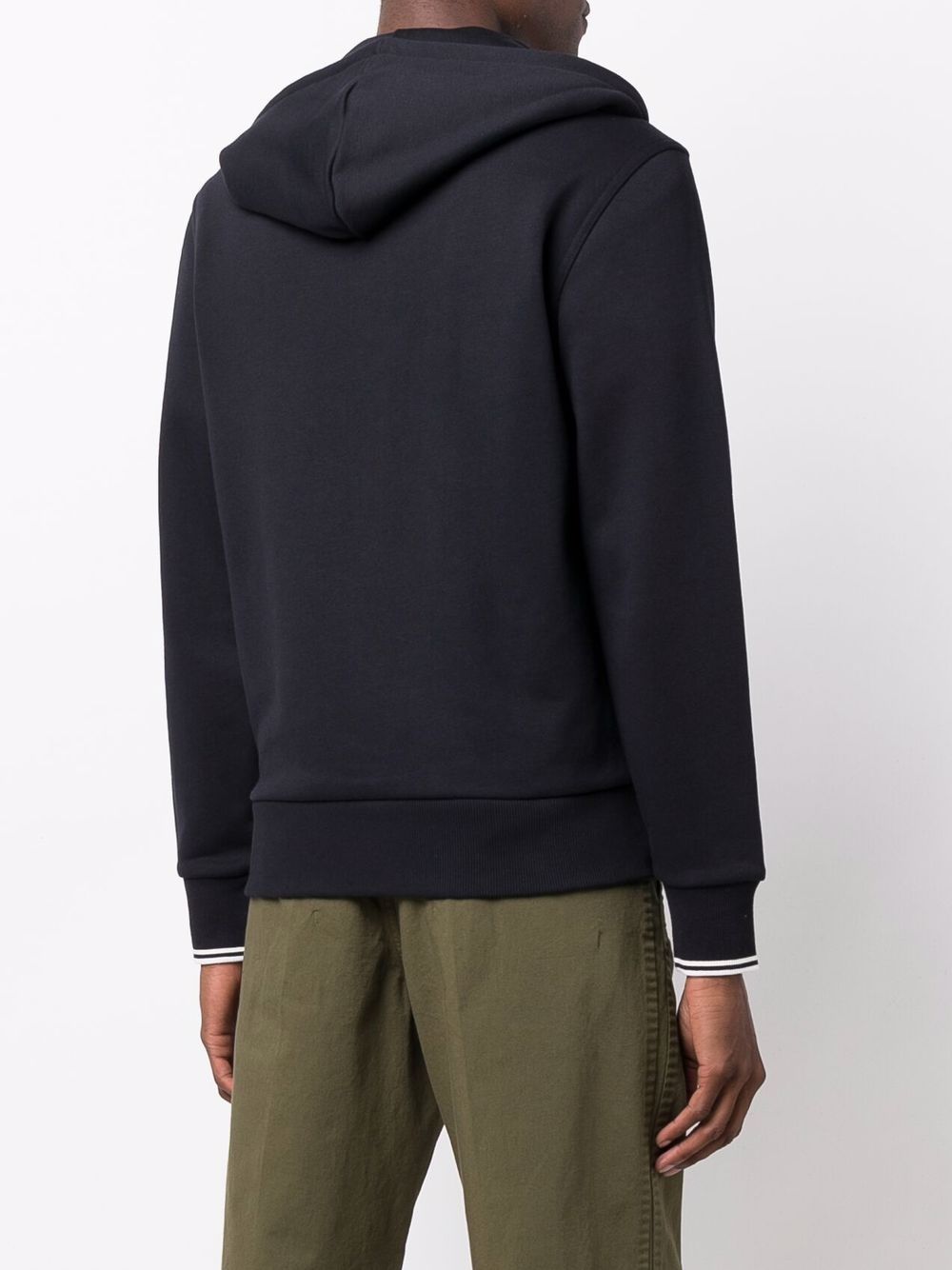 embroidered logo hoodie