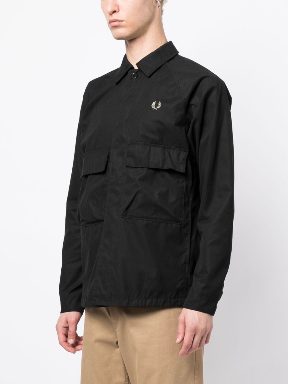 veste à manches longues avec logo brodé