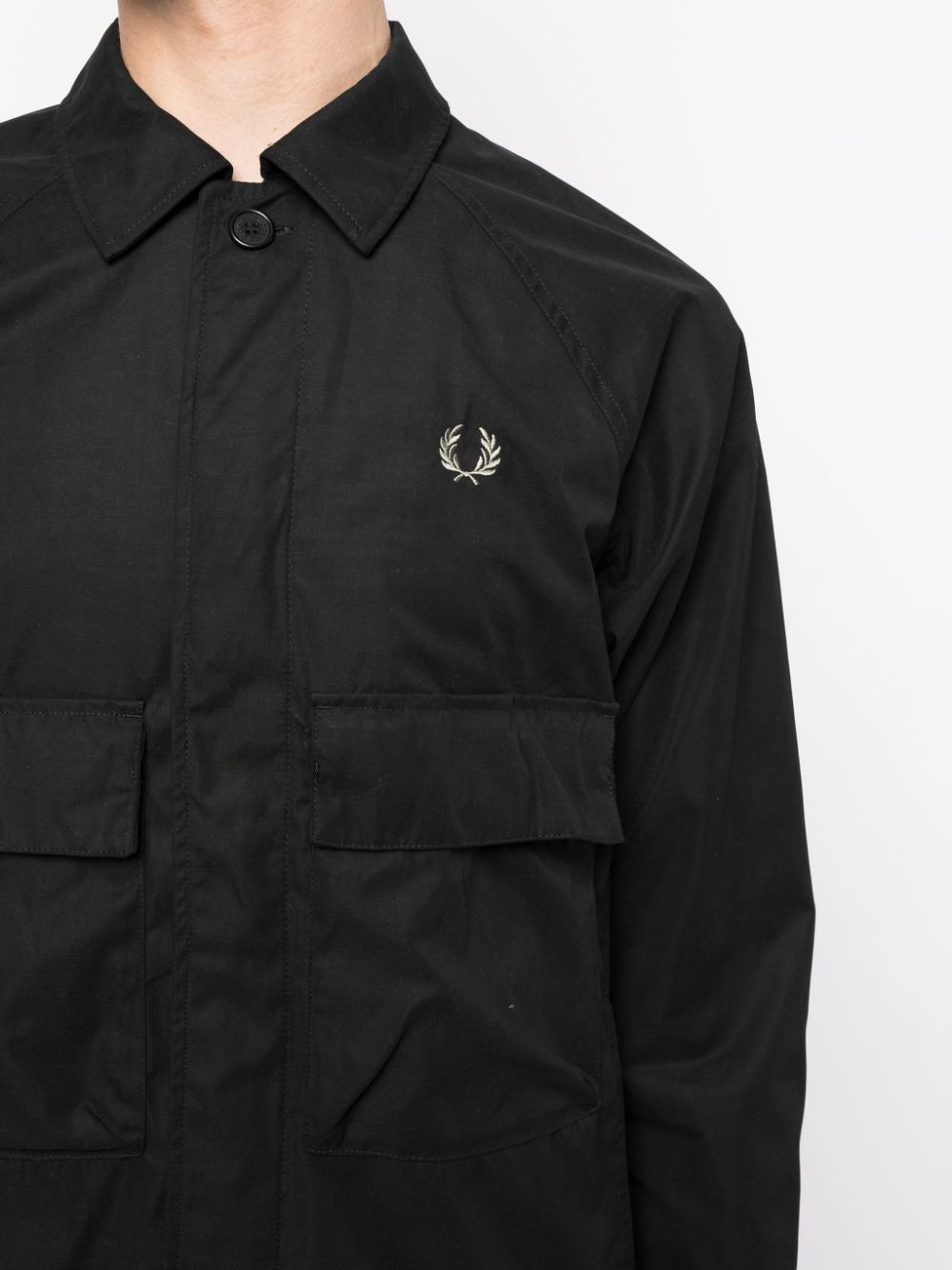 veste à manches longues avec logo brodé