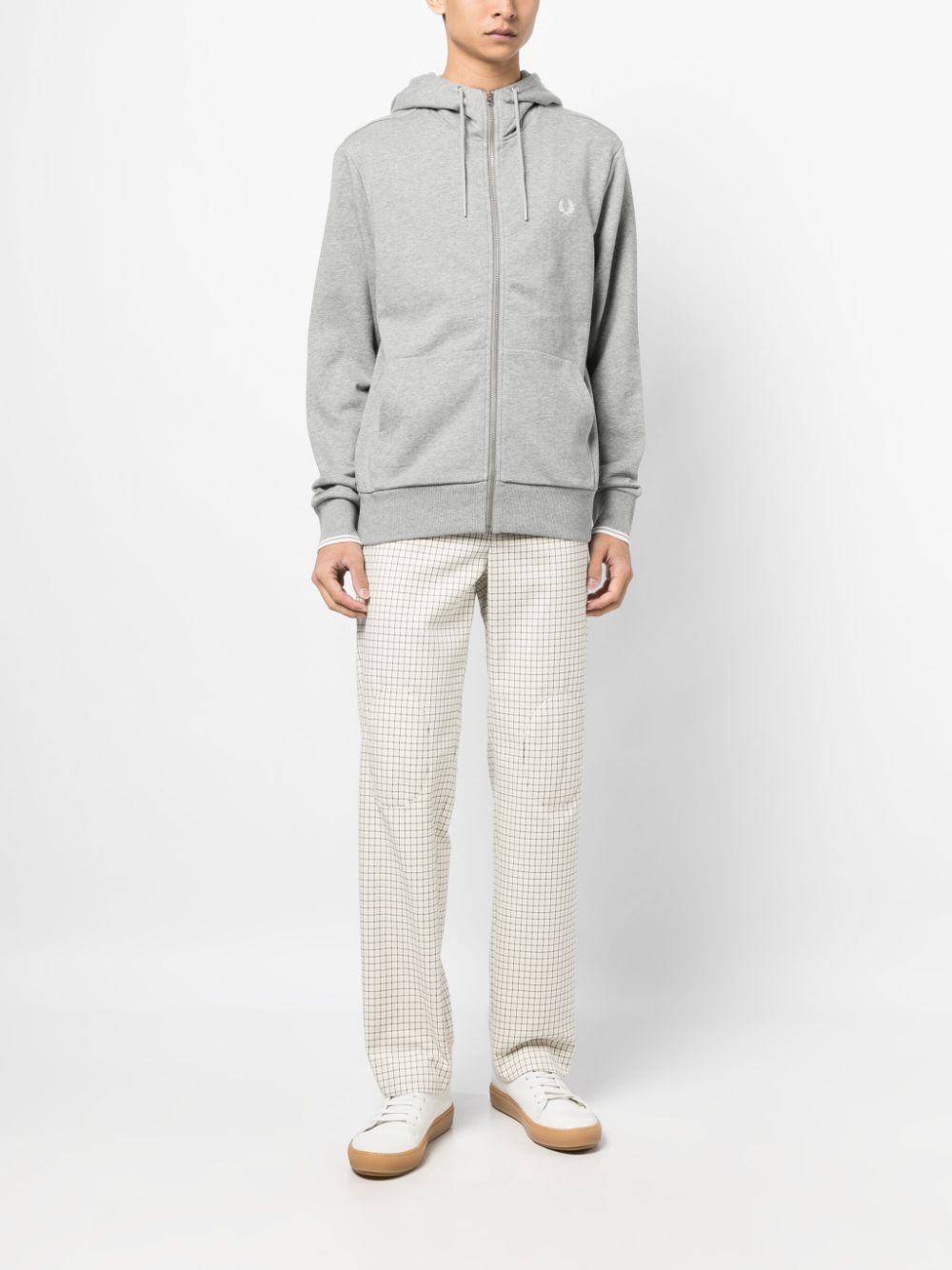 veste zippée avec logo brodé