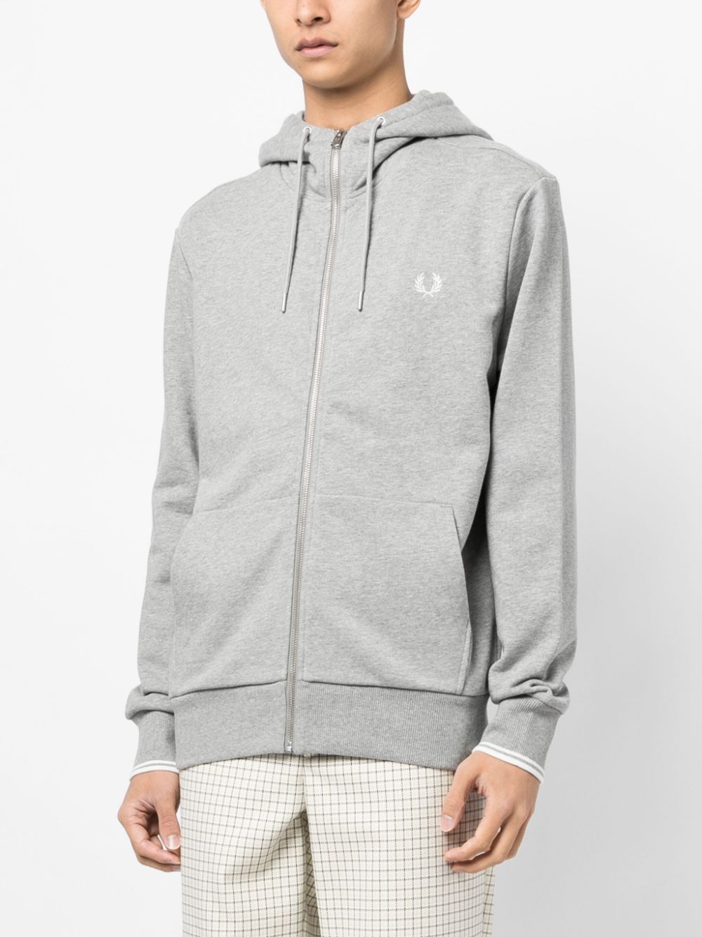 veste zippée avec logo brodé