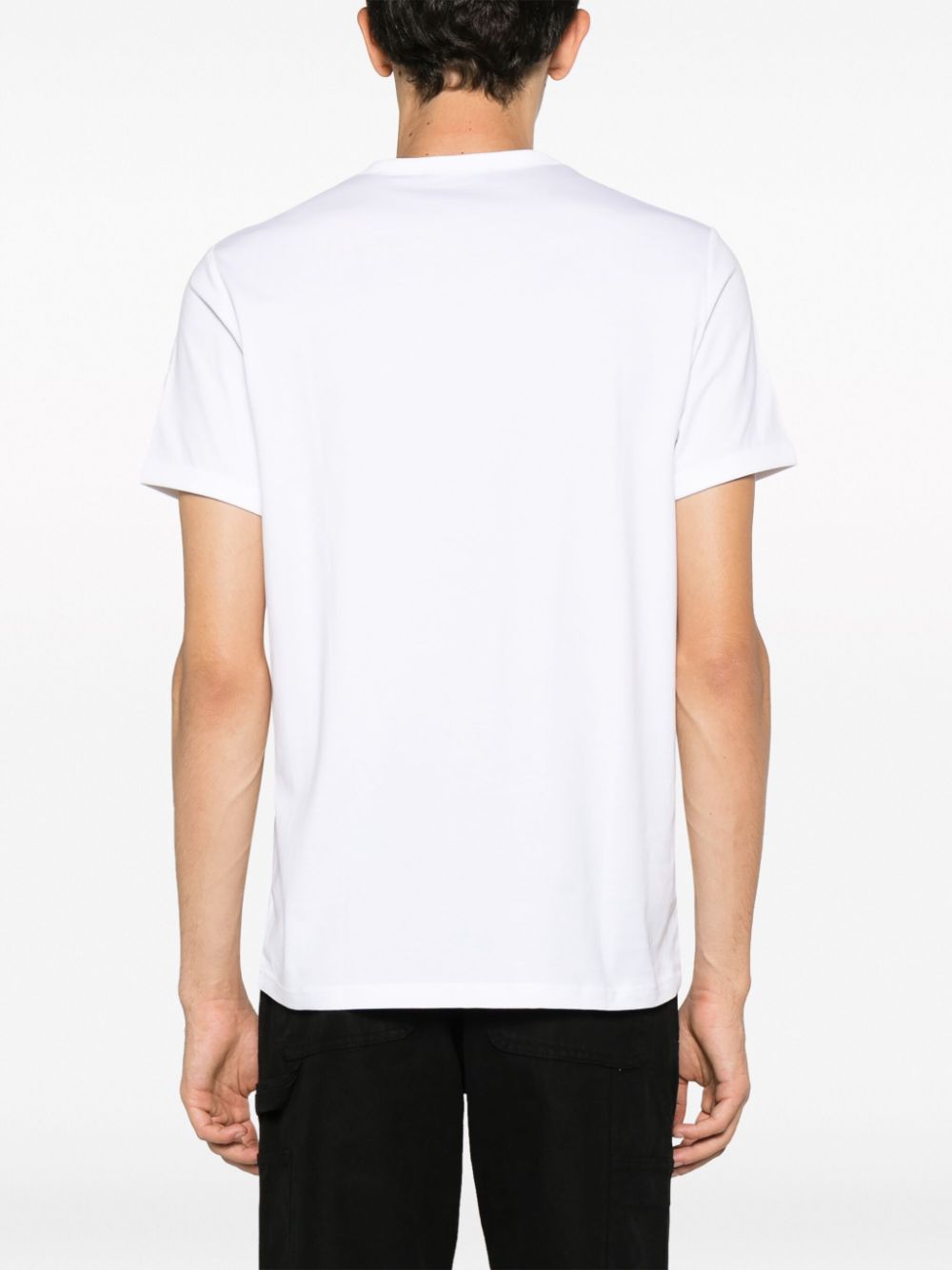 logo-embroidered cotton T-shirt