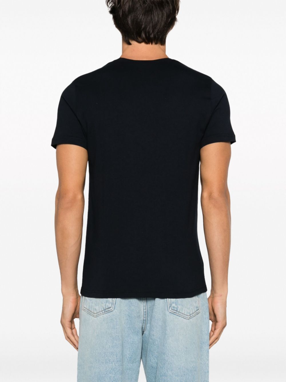 logo-embroidered cotton T-shirt