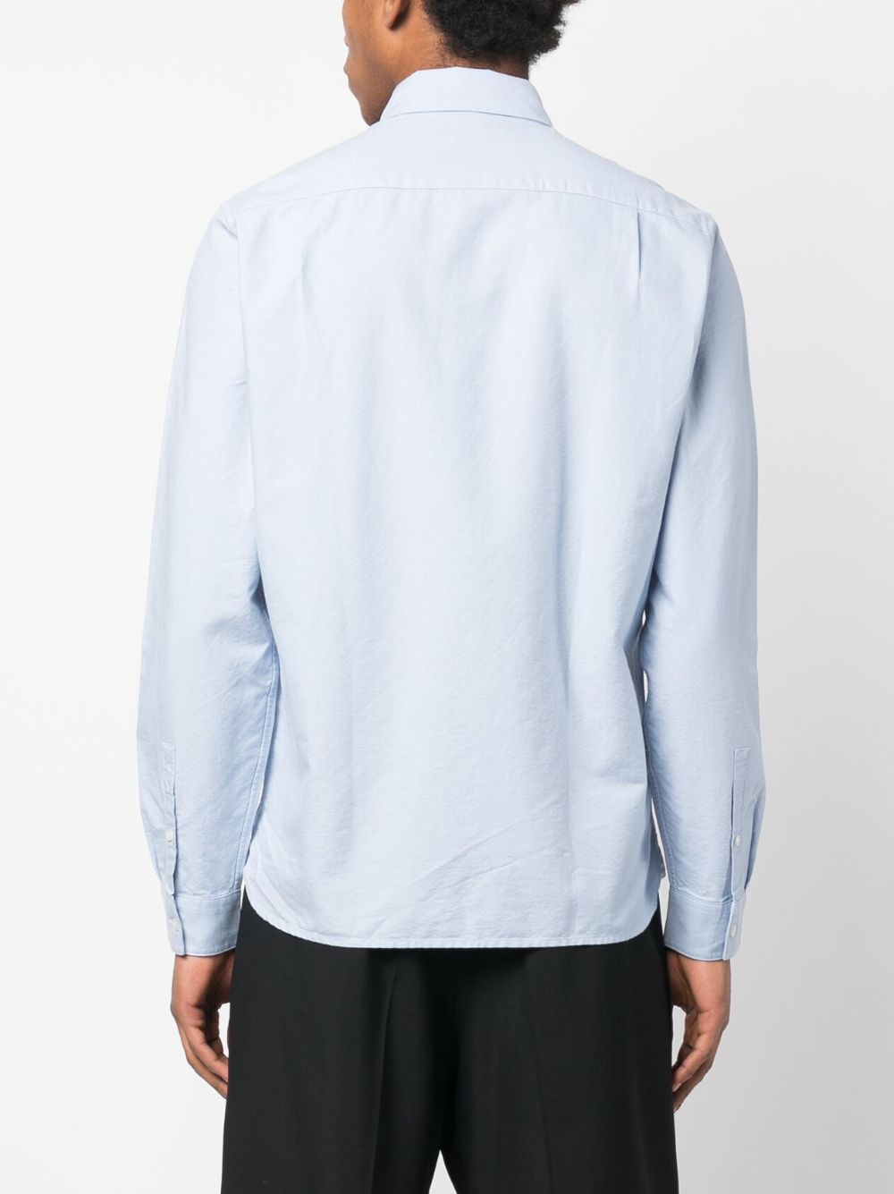 logo-embroidery cotton shirt