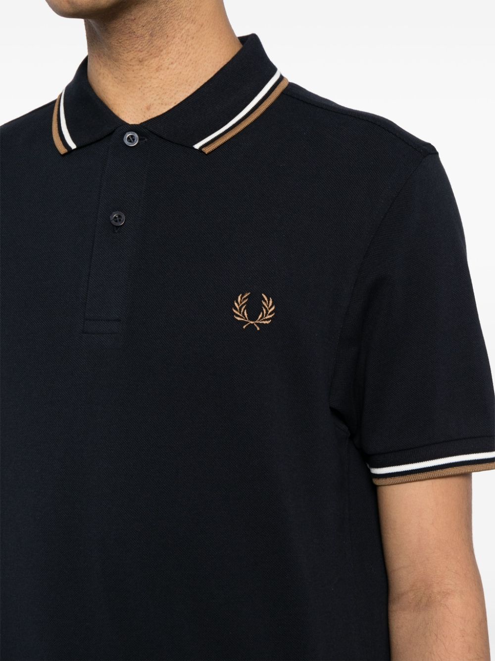 Polo à double liseré