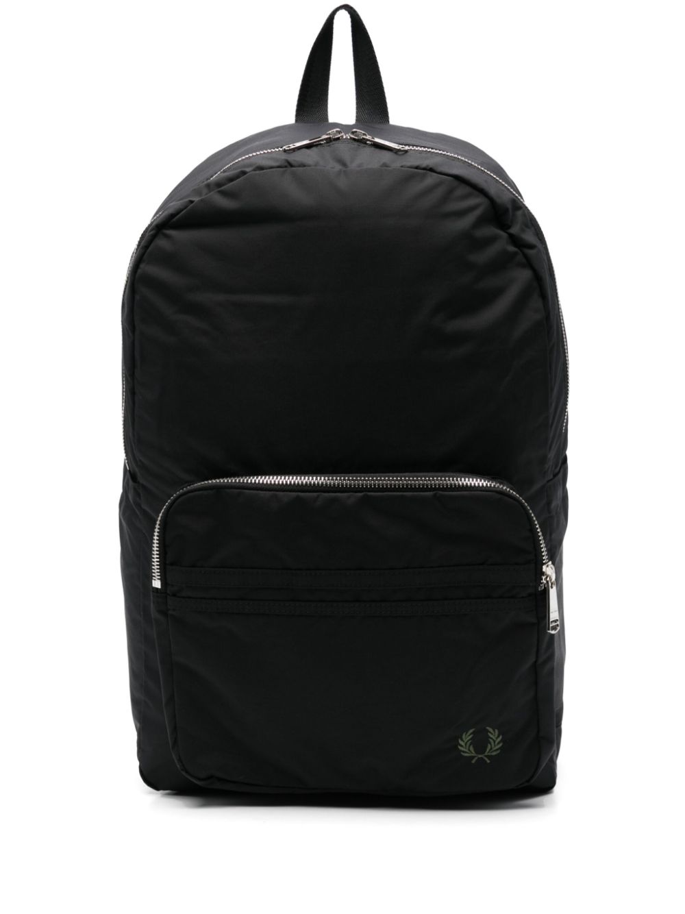 logo-embroidered backpack