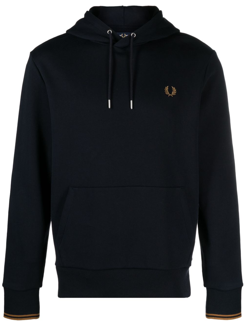 logo-print drawstring hoodie