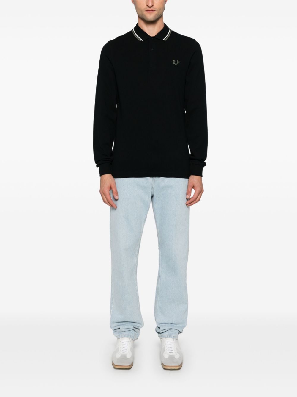 logo-embroidered polo shirt