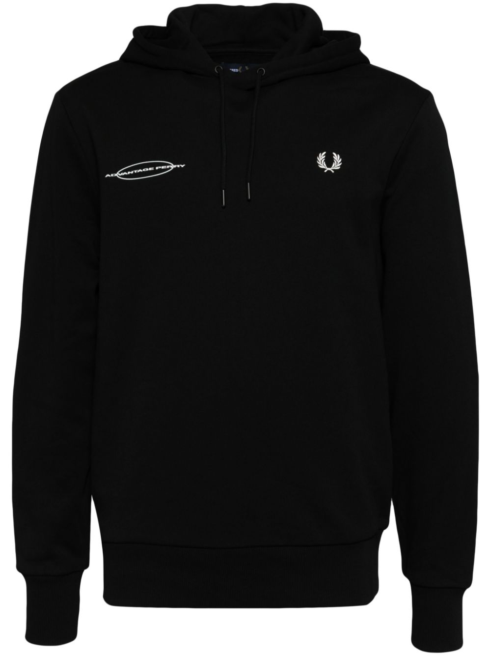 logo-embroidered cotton hoodie