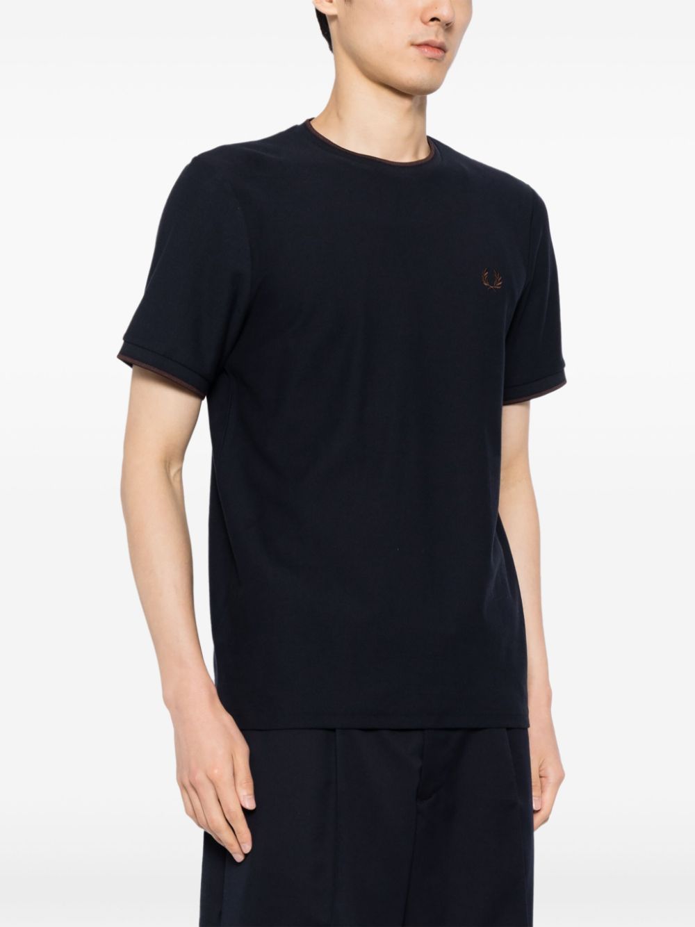 T-shirt en crêpe piqué