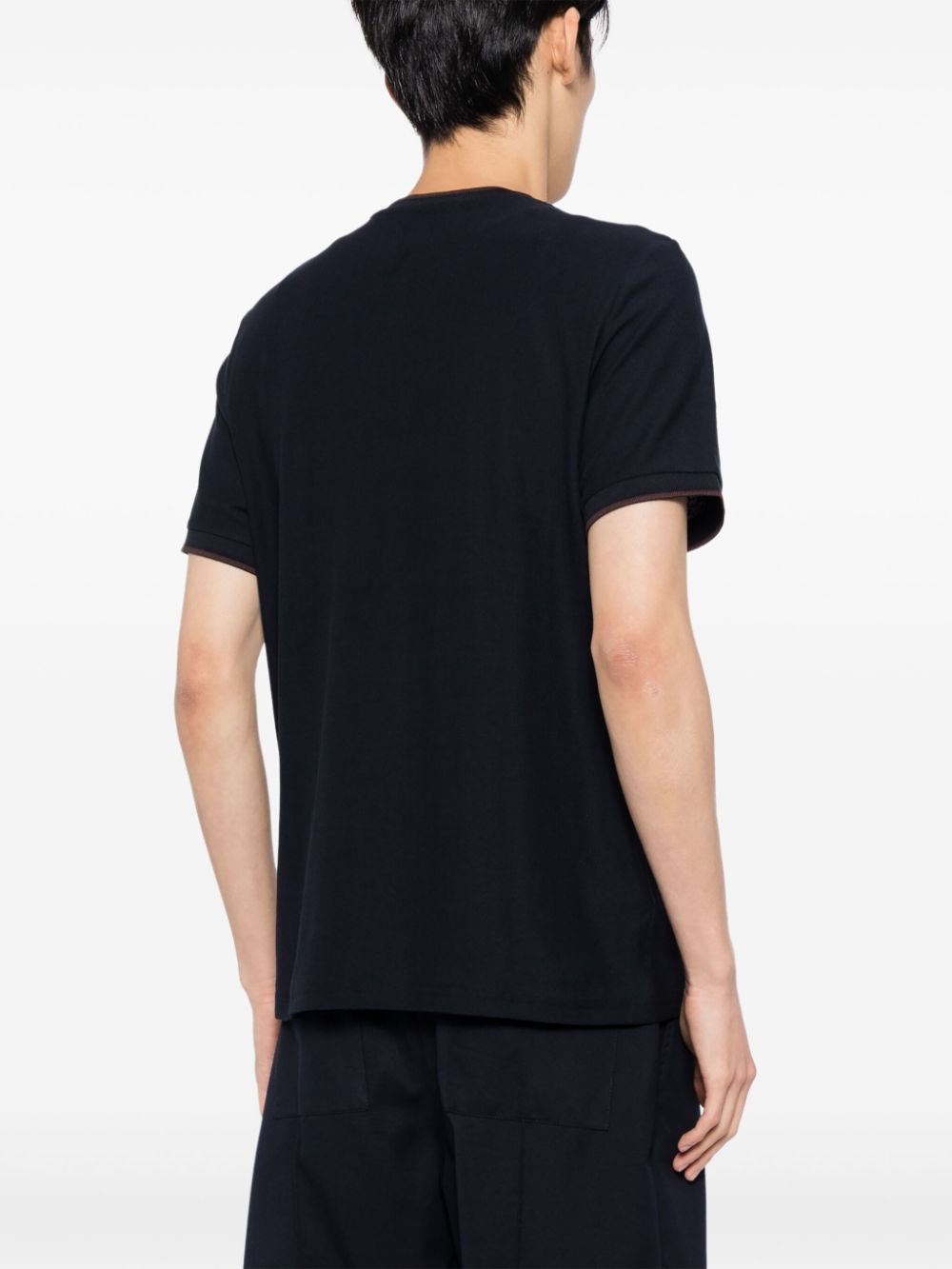 T-shirt en crêpe piqué