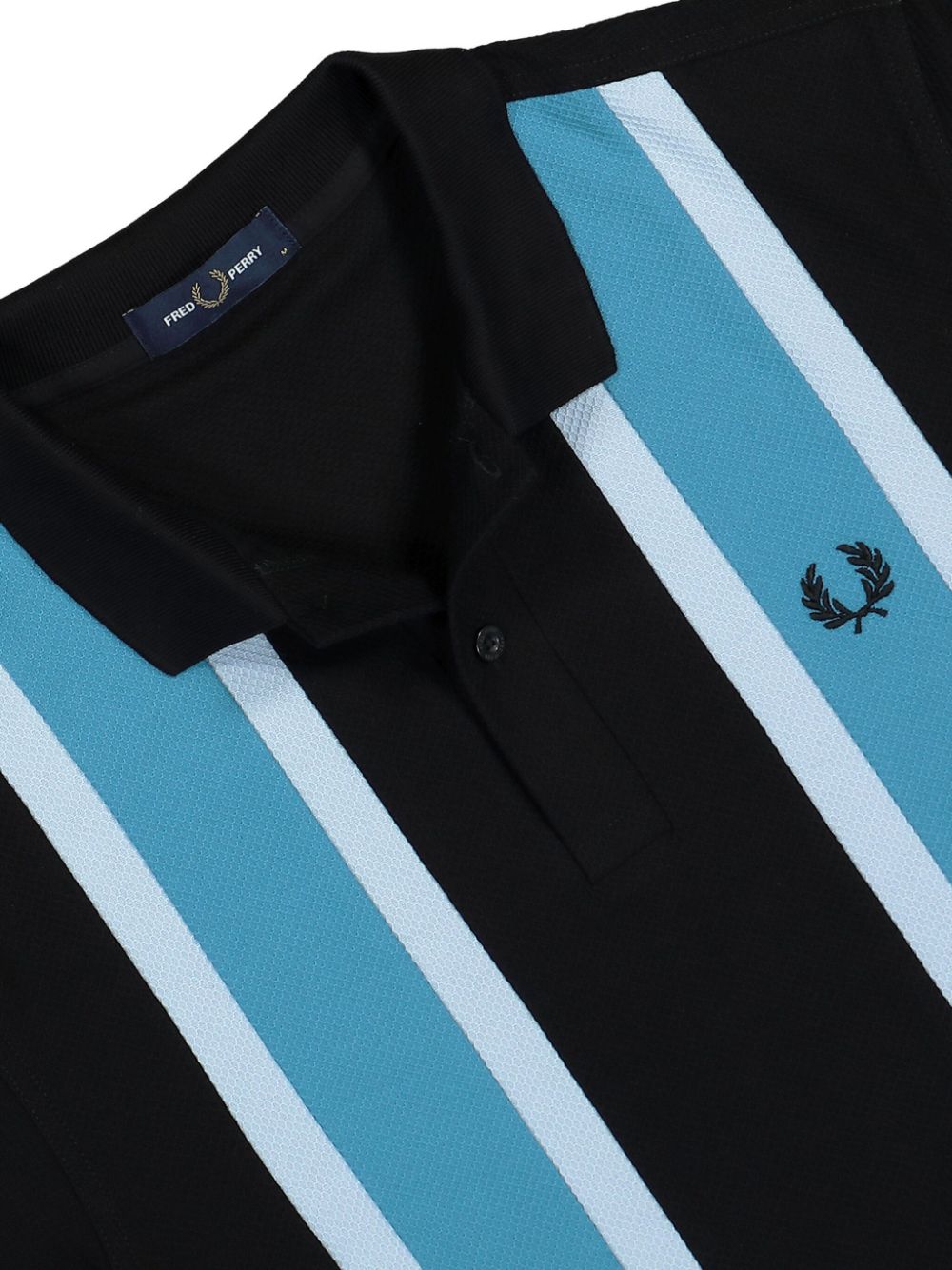 woven mesh relaxed-fit polo shirt