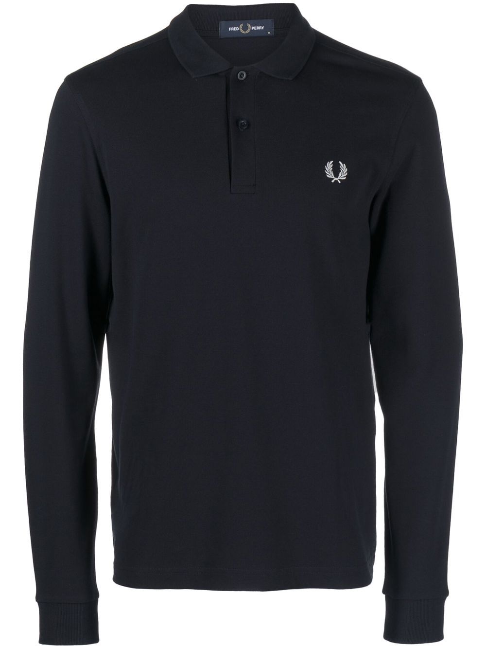 crest-motif polo shirt