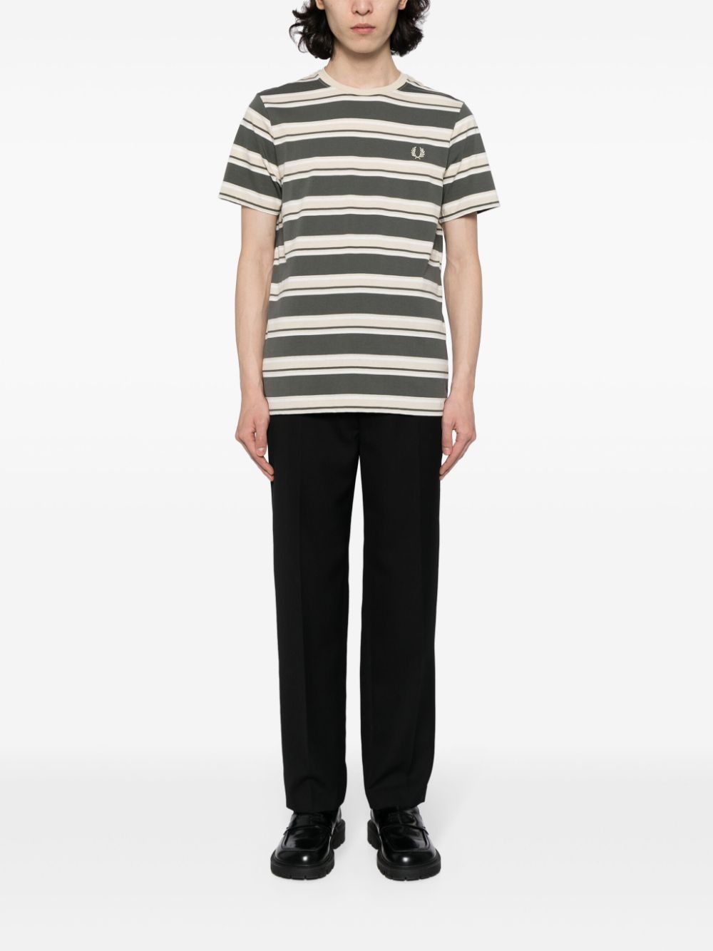 T-shirt en coton rayé