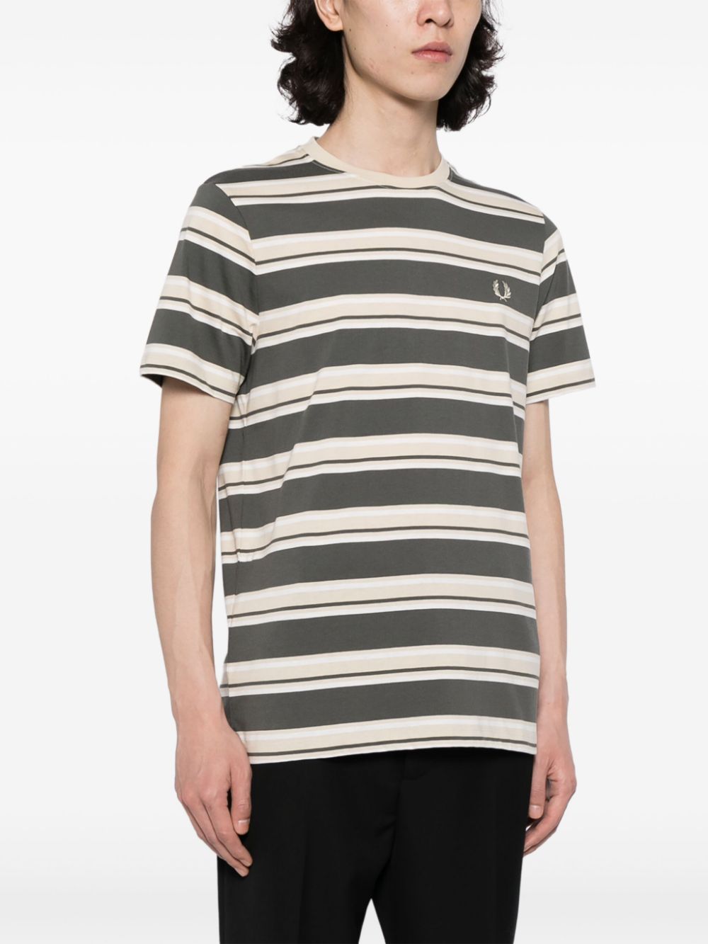 T-shirt en coton rayé