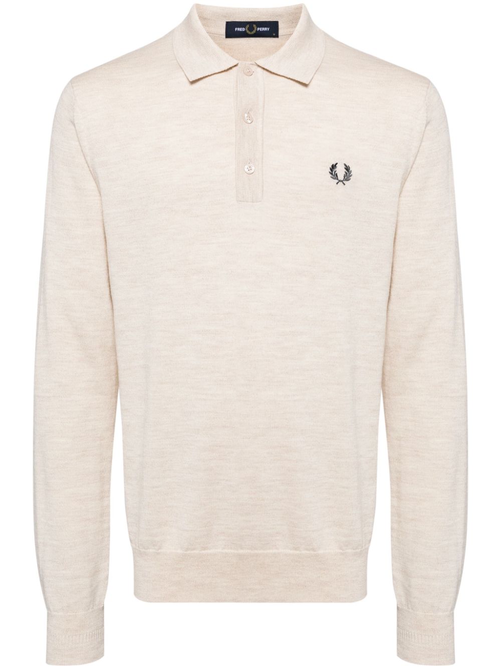 wool blend polo shirt