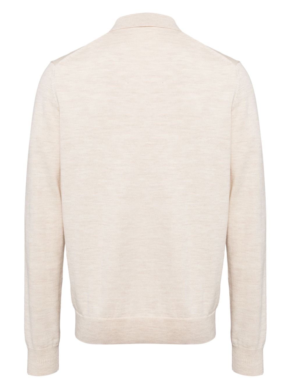 wool blend polo shirt