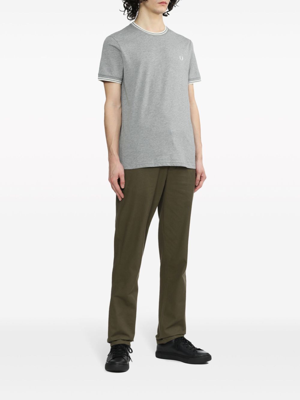 t-shirt en coton avec logo brodé