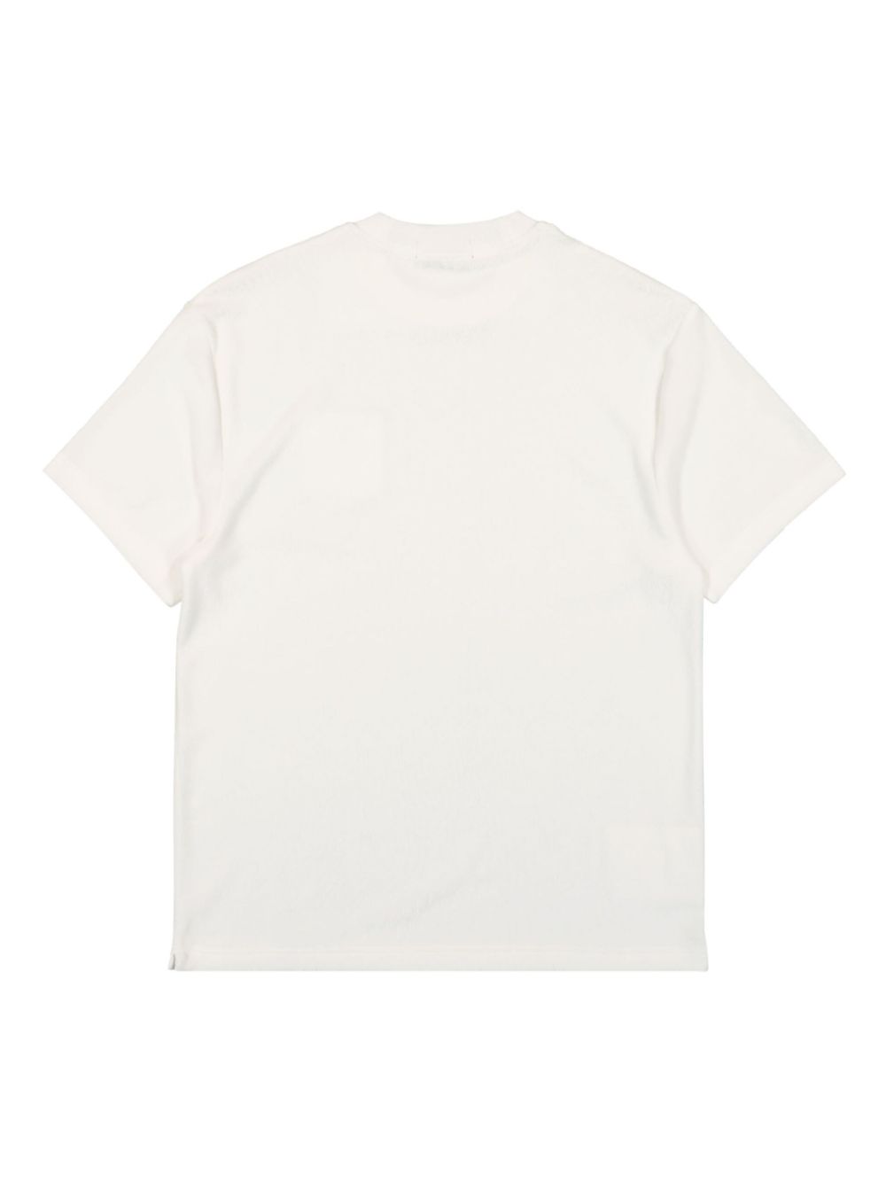 logo-embroidered towelling T-Shirt