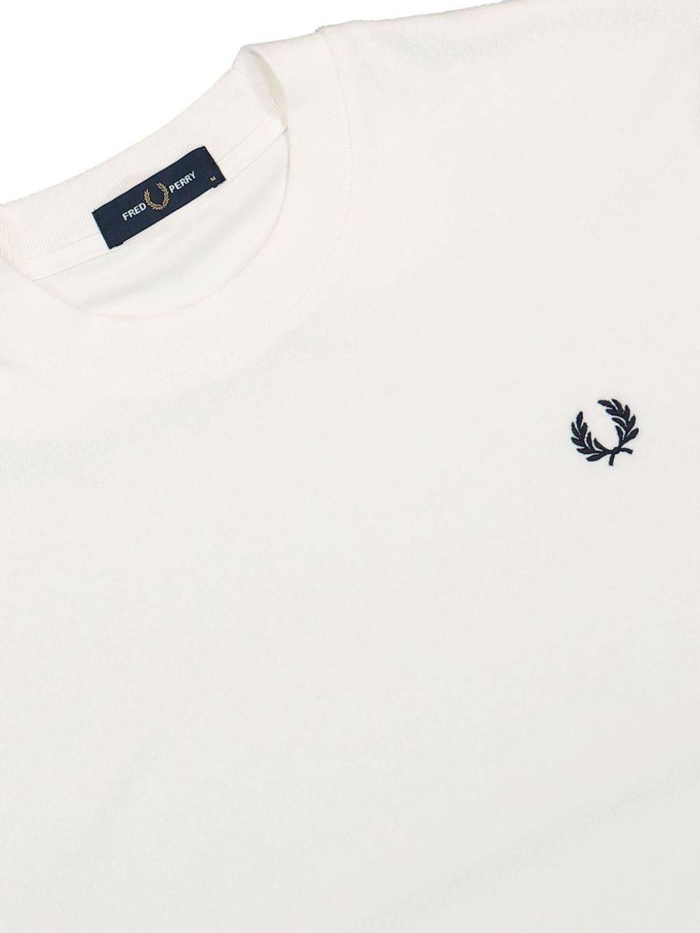 logo-embroidered towelling T-Shirt