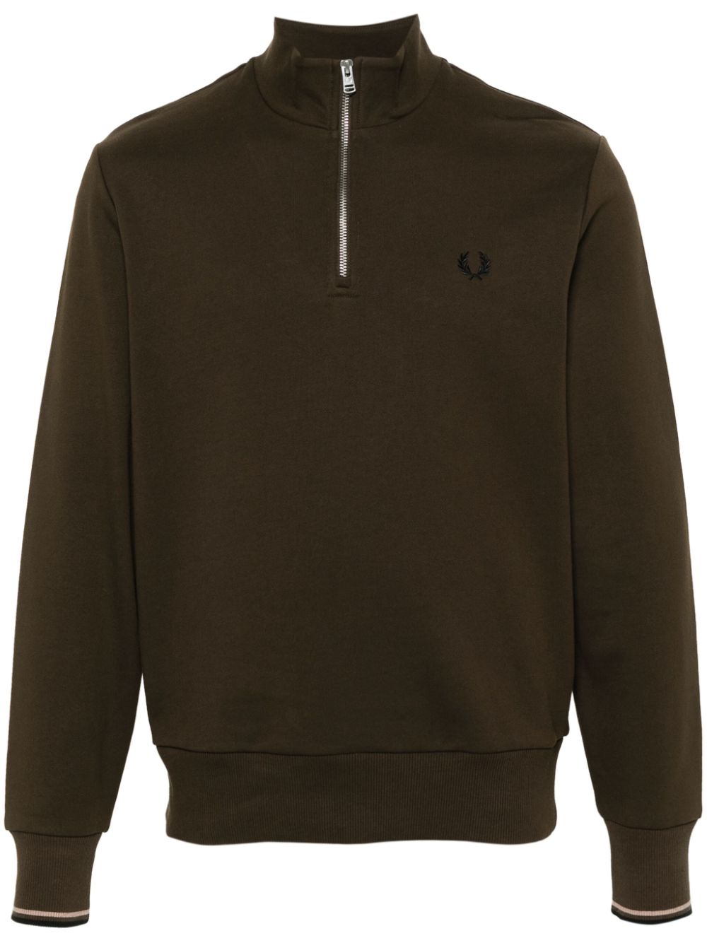 embroidered-logo sweatshirt