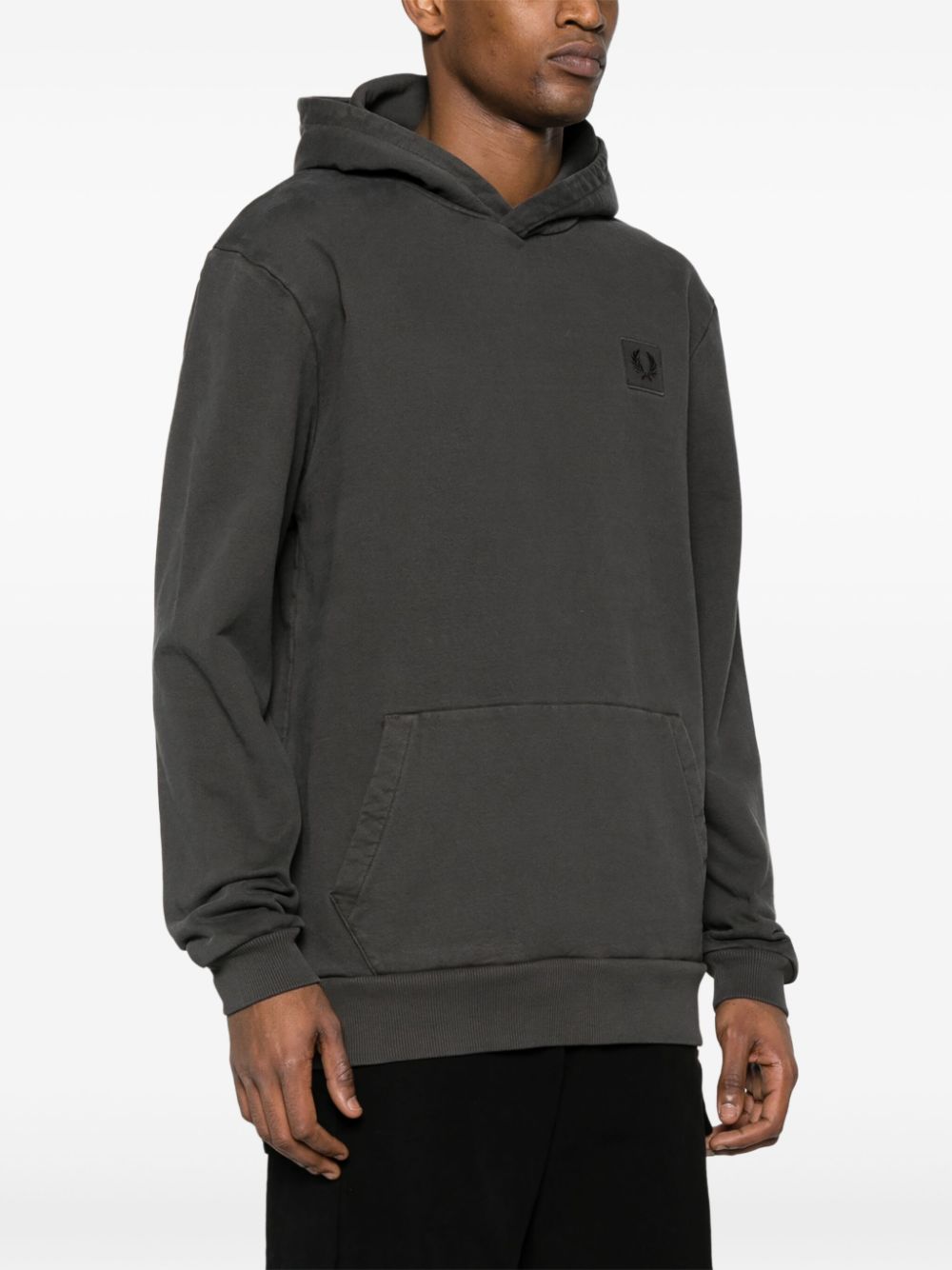 Sweat à capuche avec logo appliqué