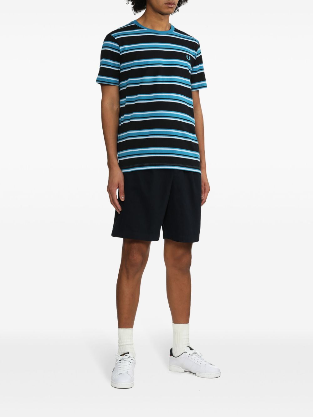 logo-embroidered chino shorts