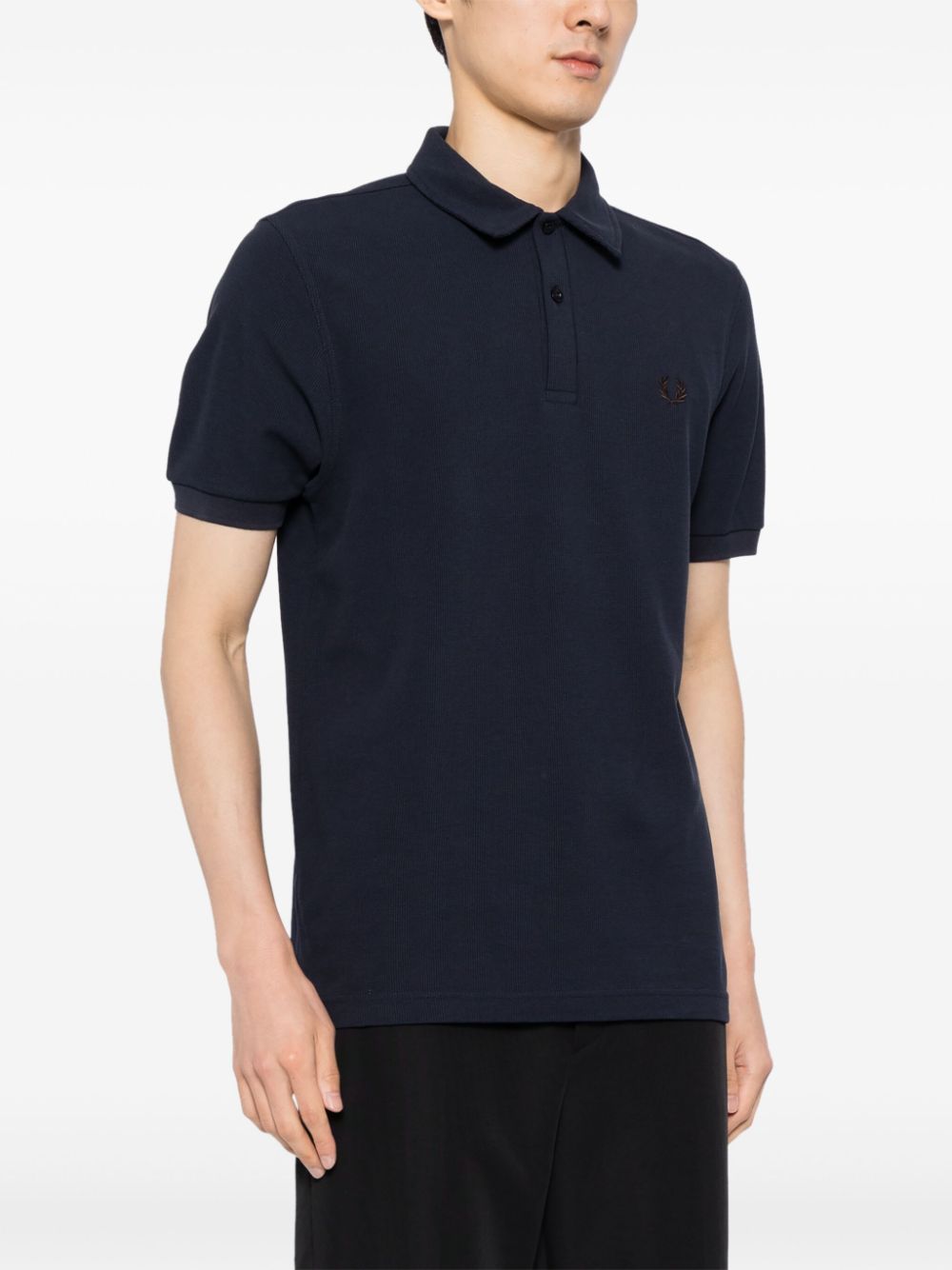 logo-embroidered polo shirt