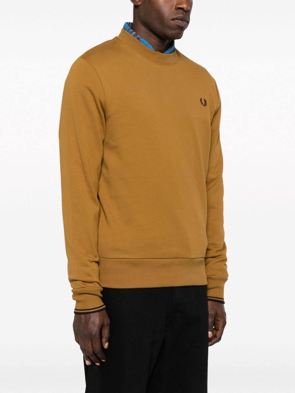 logo-embroidered sweatshirt