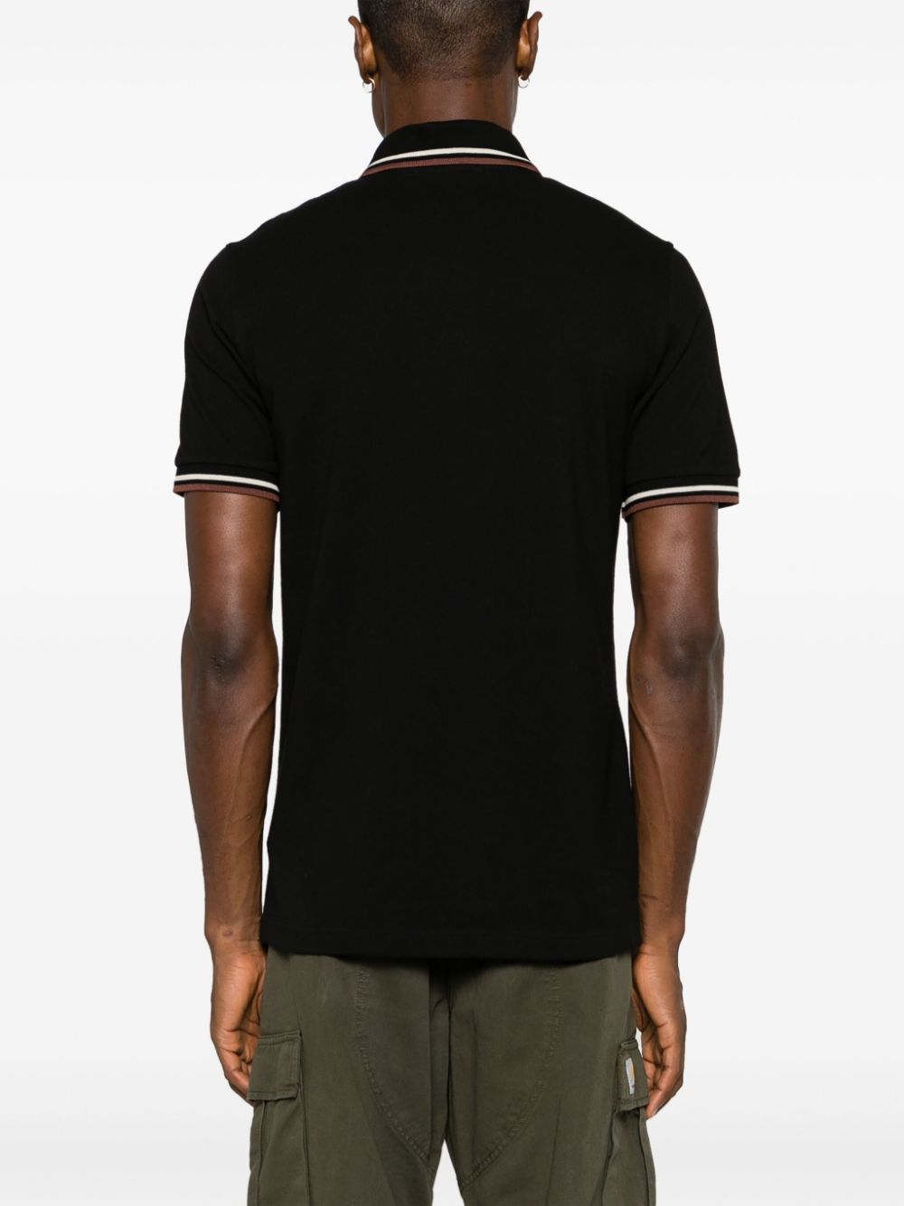 logo-embroidered cotton polo shirt