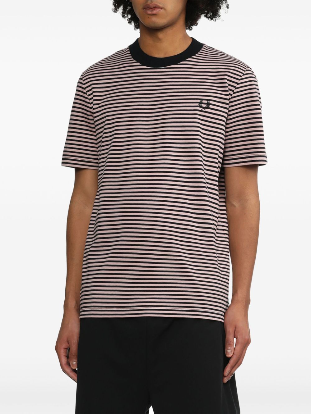 logo-embroidered cotton T-shirt