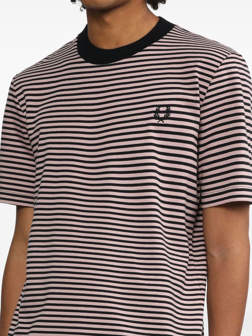 logo-embroidered cotton T-shirt