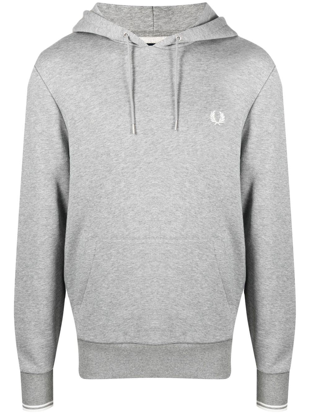 Sweat à capuche avec cordon de serrage et logo brodé