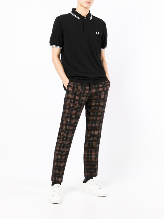 logo-embroidered polo shirt