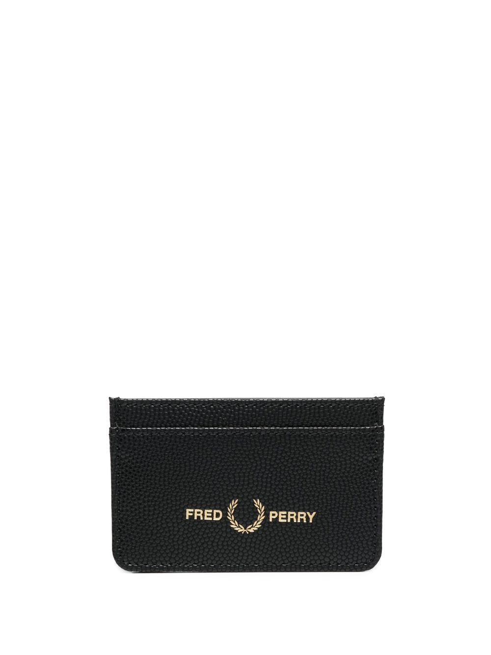 logo-print cardholder