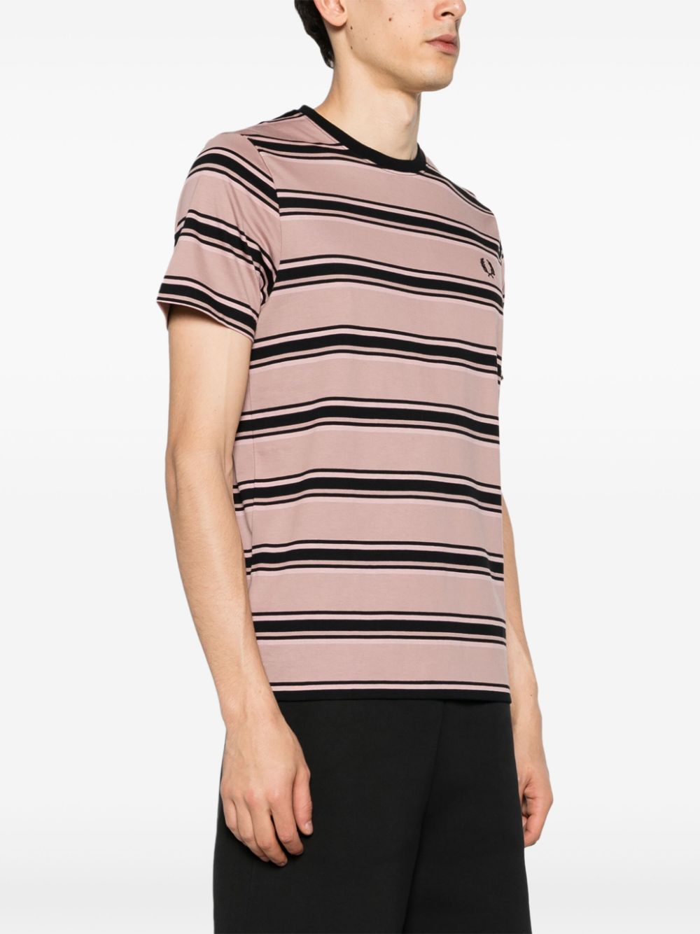 T-shirt en coton rayé